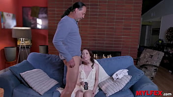 Green man perverts his little strawberry daughter