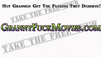 Muffdiving on the granny's cunt