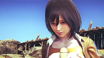 On titans hentai mikasa boobjob and penetrated On titans hentai mikasa boobjob and penetrated