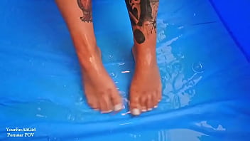 Bbc pissy blowjob pool overflow pornstarpovthere was so much pee he nearly filled the paddling pool up with all of his