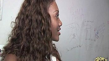 Black girl have surprise gloryhole 25