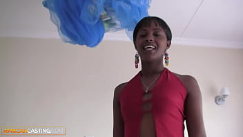 Rough ass fucking a hot ebony slut on interracial casting