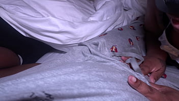 Our housekeeper sucked my dick while my girl was sleep in the same bed full version