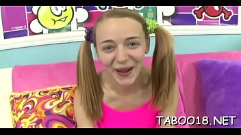 Fleshly teens service a thick darksome shaft