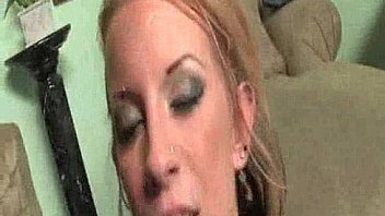 Cuckold licks cum from his girl