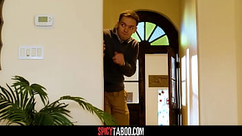 Hot redhead milf fucked by voyeur neighbor