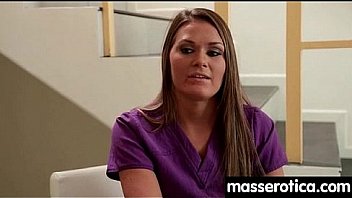 Massage therapist giving her patient some unknowing love 10