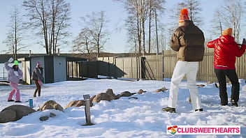 Playful 18yo Lesbians Playing With Snow At Clubsweethearts thumbnail