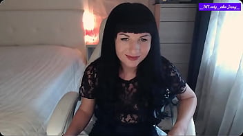 Little titty brunette jessy m'lady in red lingerie