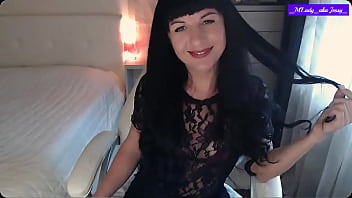 Little titty brunette jessy m'lady in red lingerie