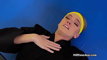 Karate then anal with busty cougar