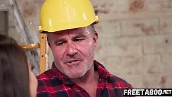 Pervert stepdad enjoys watching his lovely stepdaughter get creampied by co worker spencer bradley