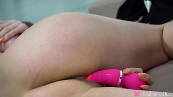 Solo perfectly busty girl marie duval mastubating with sex toy in 4k