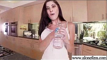 Alone hot girl play with sex toys dildos video 08