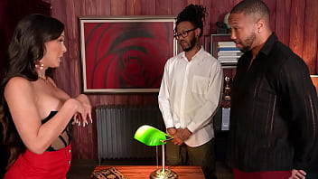 Milf slut cherie deville takes two hung black guys for job audition