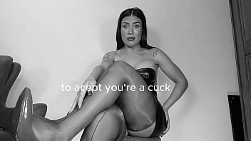 Cheating in black nylons and red stilettos