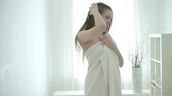 Hot naked blonde massaged and fucked