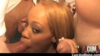 Interracial extreme group fuck 16