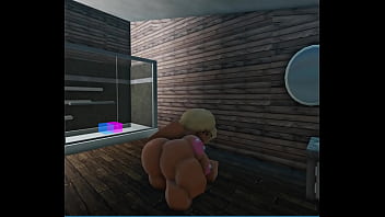 Big blonde girl shakes it rr34