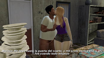 Gordo sucio con rubia Gordo sucio con rubia