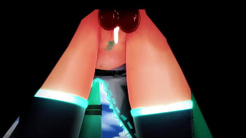 Miku cheating in the park