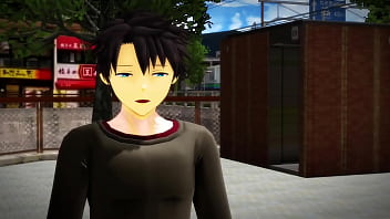 Miku cheating in the park