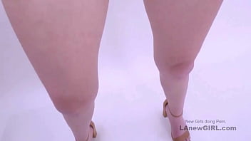 Silky brown haired beauty seduced by the producer