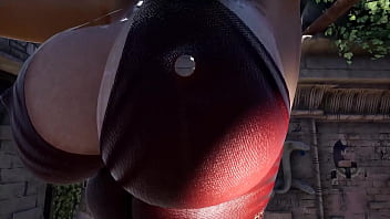 Lara croft found a way out of the tomb through her butt 3d hentai game