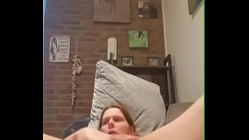 Dutch hottie quaroes strips and fingers her wet slit to a screaming orgasm