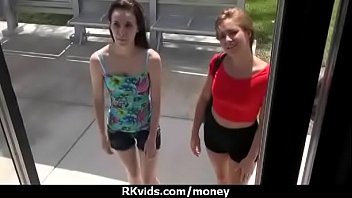 Desperate teen naked in public and fucks to pay rent 13