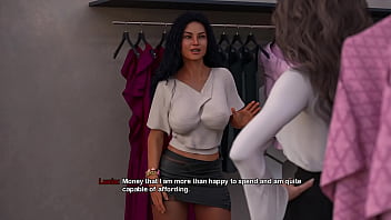 My bimbo dream #13 hot latina milf makes her friend with big fake tits cum in the dressing room while massage her nipples