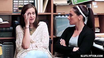 Sexy thief kay lovely got fucked by security officer mike mancini