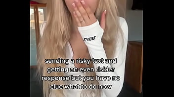 Send me a risky message touching my sweet pussy for you