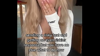 Send me a risky message touching my sweet pussy for you