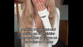 Send me a risky message touching my sweet pussy for you