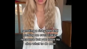 Send me a risky message touching my sweet pussy for you