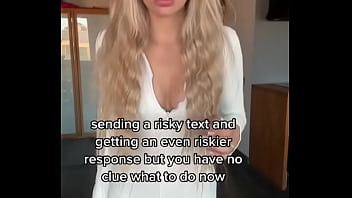 Send me a risky message touching my sweet pussy for you