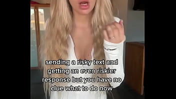 Send me a risky message touching my sweet pussy for you