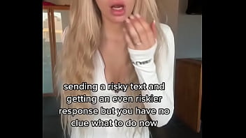 Send me a risky message touching my sweet pussy for you