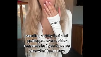 Send me a risky message touching my sweet pussy for you