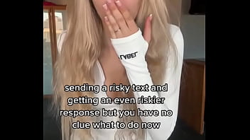 Send me a risky message touching my sweet pussy for you