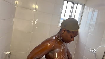 Girl friend and boyfriend bathing and fucking each other in the bathroom