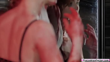 Lacy lennon was taken over by an alien that enhances sexual urges she starts kissing her friend charlotte sins then licks and fingers her pussy