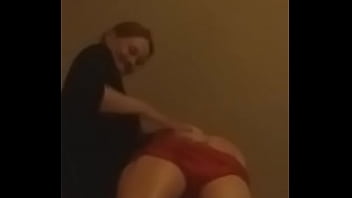 77 years old fostermom show a spanking