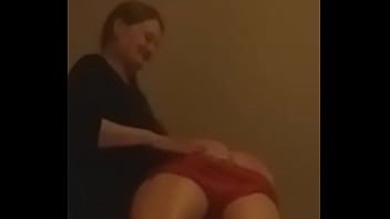 77 years old fostermom show a spanking