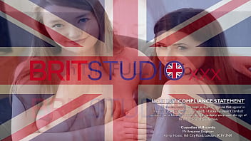 British 19 year old gives a footjob and 69's before playing with cum