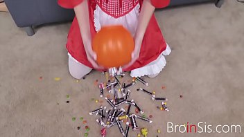 Halloween candy stick for sister