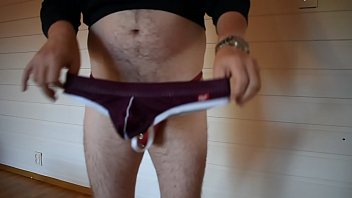 Trying On Underwear Boxers Thong Jockstrap thumbnail