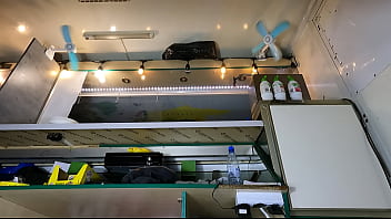 Sexy chick with no lingerie upskirted at work