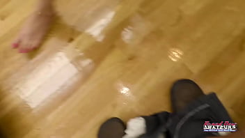 Petite ginger luna parish fingers her pussy and sucks a juicy cock to milk